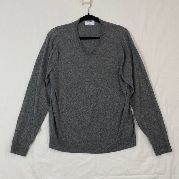 Old Navy Gray V-Neck Sweater Sz XL - Picture 1 of 8